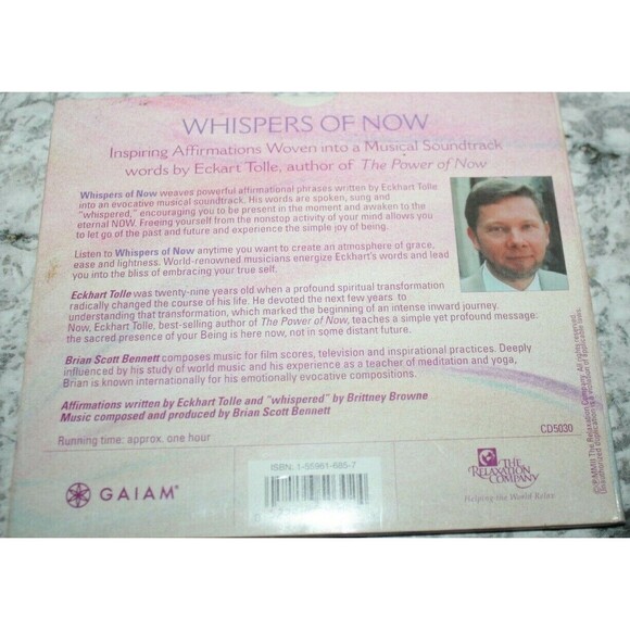 Whispers of Now New Age 1 Disc CD ECKHART TOLLE, BRIAN SCOTT BENNETT FREE SHIP - Picture 2 of 4